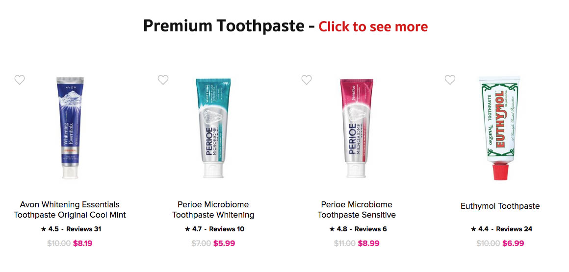 Buy Avon Bath & Body and Shower Products Online | Buy Avon Oral Care Premium Toothpaste Euthymol Perioe Microbiome 