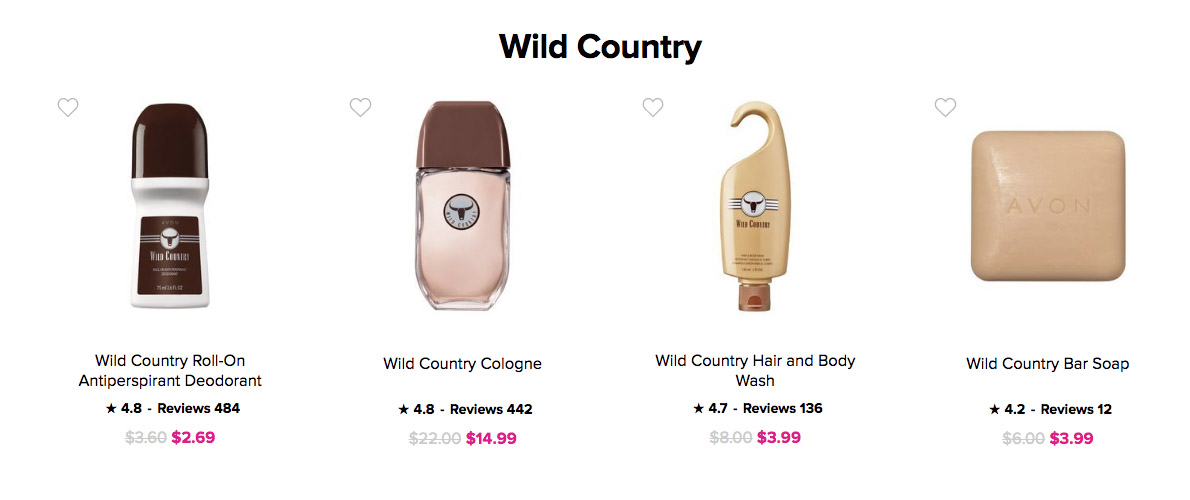 Buy Avon for Men Online | Avon Wild Country Cologne Deodorant Body Wash 
