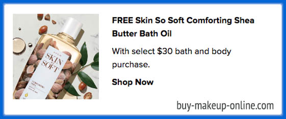 Avon Special Offer | Avon Sale - FREE Skin So Soft Comforting Shea Butter Bath Oil 