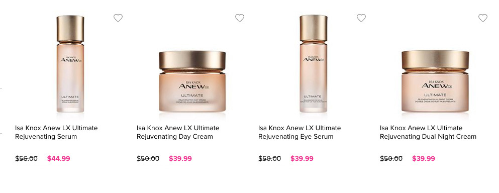 Buy Avon Anew Isa Knox LX Ultimate Rejuvenating Skin Care Online 