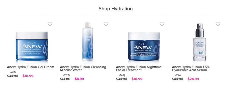 Buy Avon Anew Hydra Fusion Skin Care Products Online 