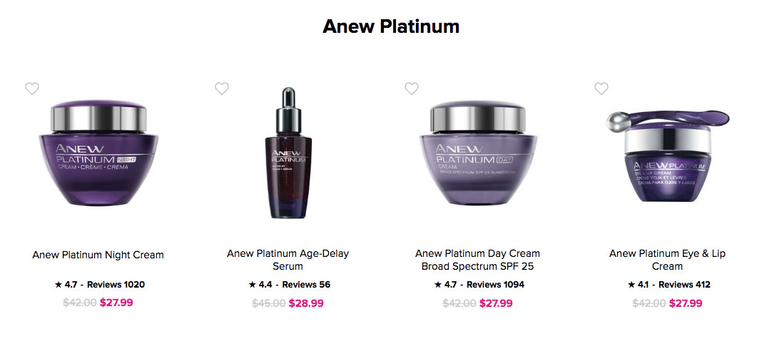Buy Avon Online | Order Avon Products Online Anew Platinum 