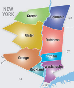Hudson Valley New York Avon Representative Map
