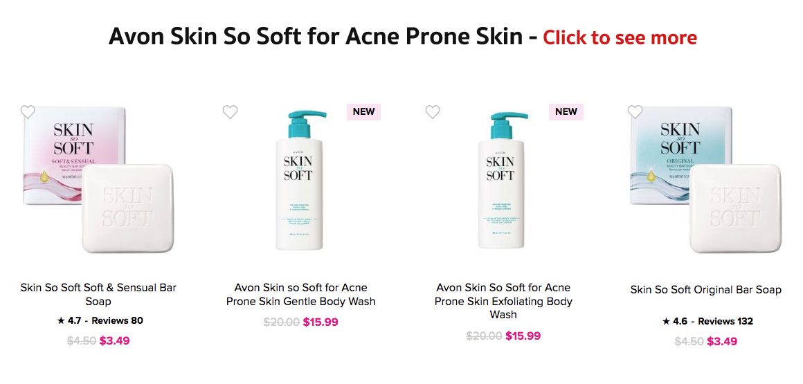 Buy Avon Bath & Body and Shower Products Online | Buy Avon Skin So Soft Online 