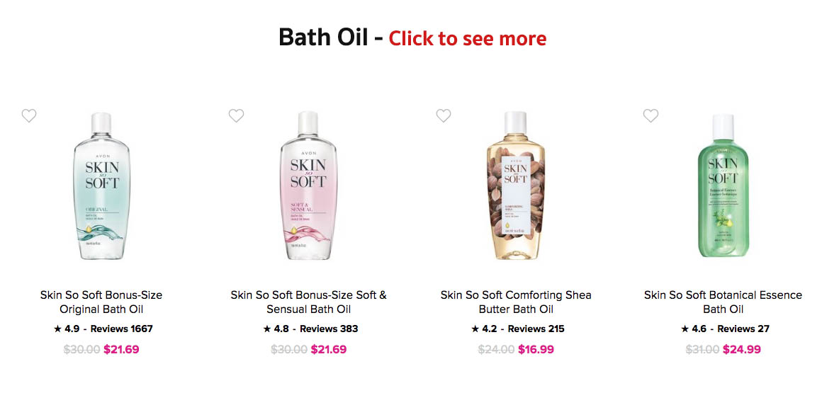 Buy Avon Bath & Body and Shower Products Online | Buy Avon Skin So Soft Online 
