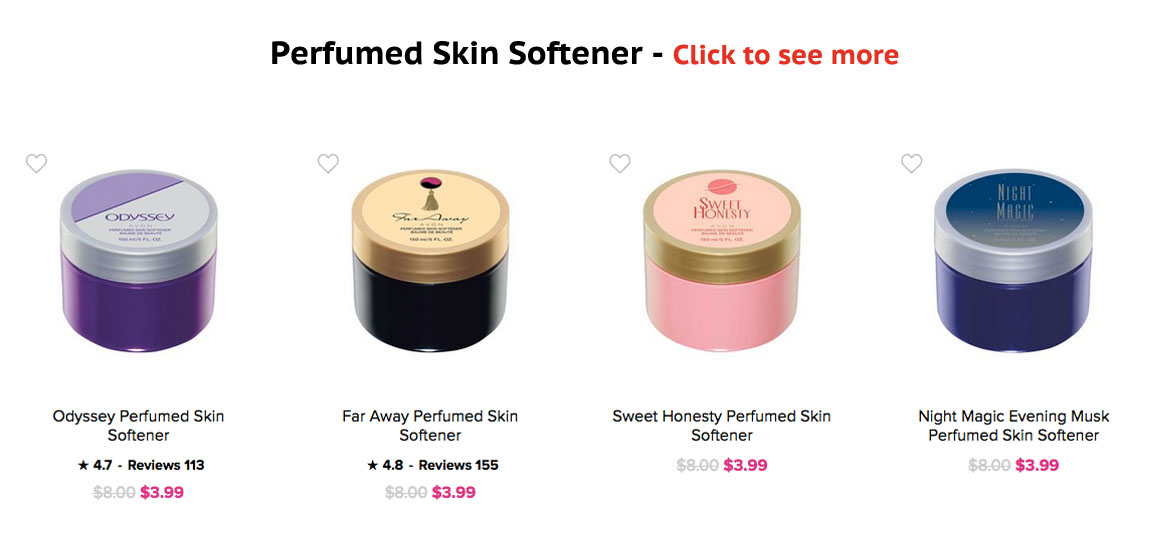 Avon Bath Products | Avon Perfumed Skin Softener  