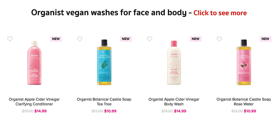 Avon Bath & Body and Shower Products | Organist vegan washes 