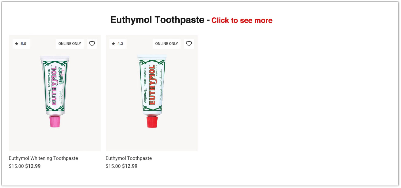 Avon Bath & Body and Shower | Euthymol Whitening Toothpaste 