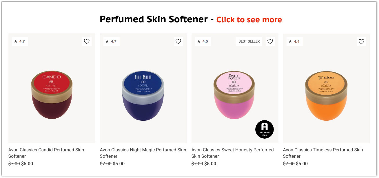Avon Bath Products | Avon Perfumed Skin Softener 