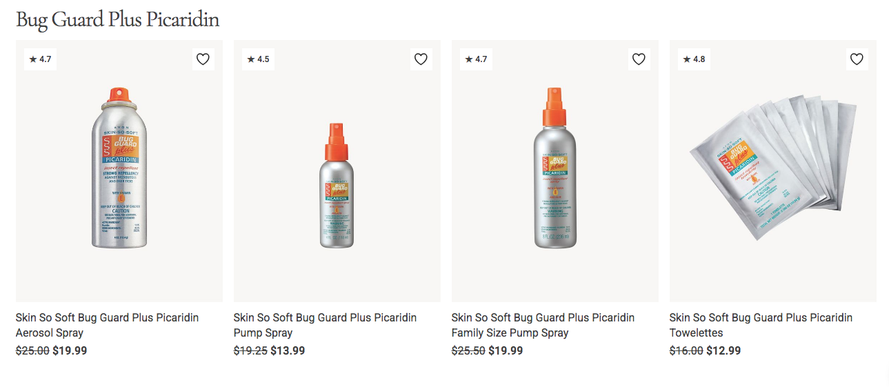 Avon Skin So Soft Bug Guard | Buy Avon Bug Guard With Picaridin Online 