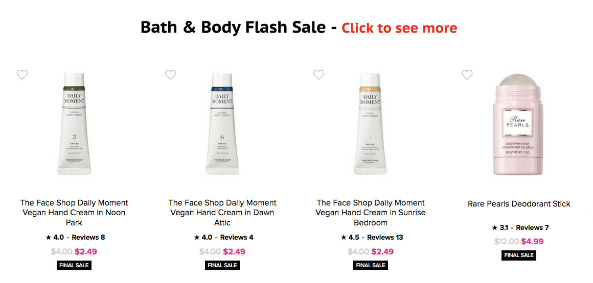  Avon Flash Sale Bath & Body Products  