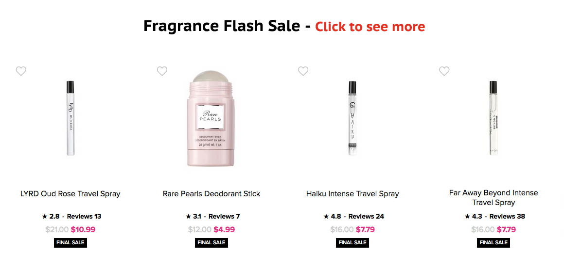   Avon Flash Sale & Closeout Fragrance Sale  
