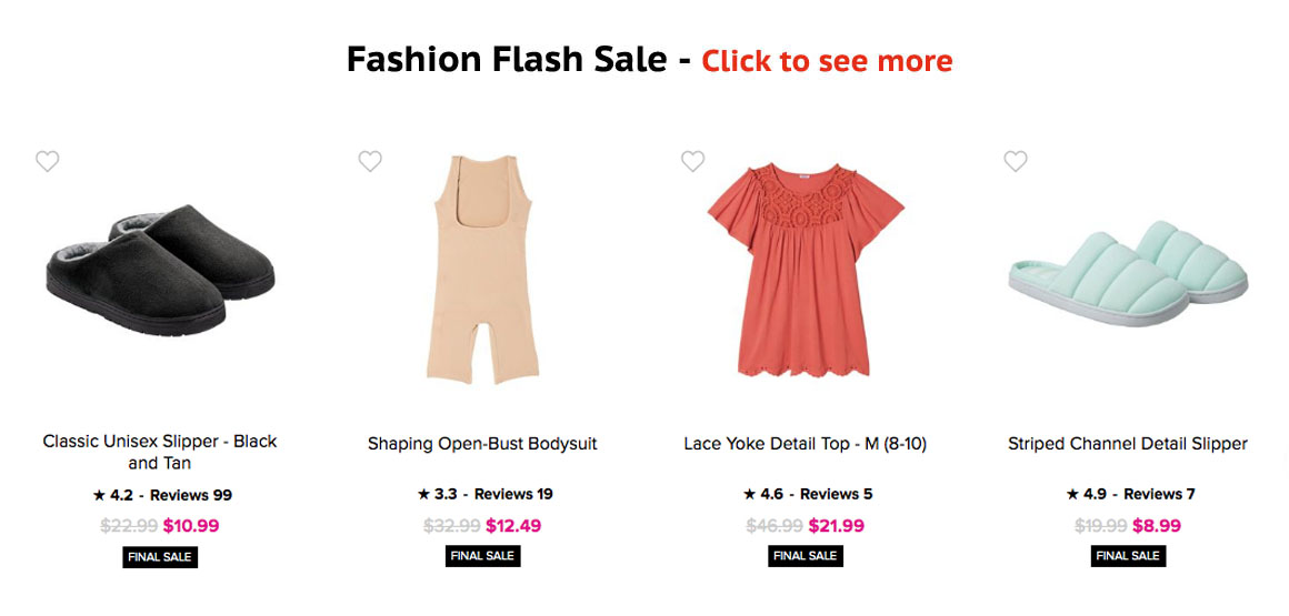  Flash Sale on Avon Fashion Items 