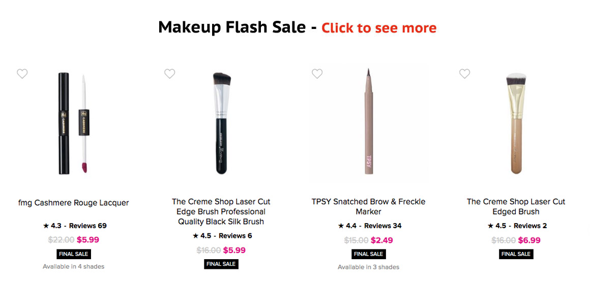 Avon Makeup Flash Sale & Discontinued Avon Products 