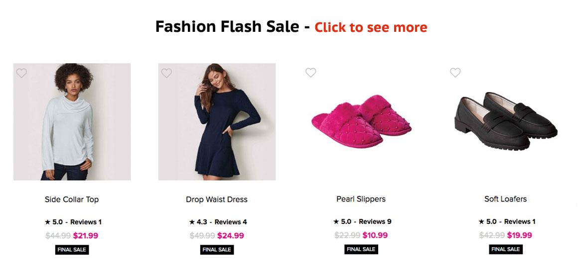  Flash Sale on Avon Fashion Items 