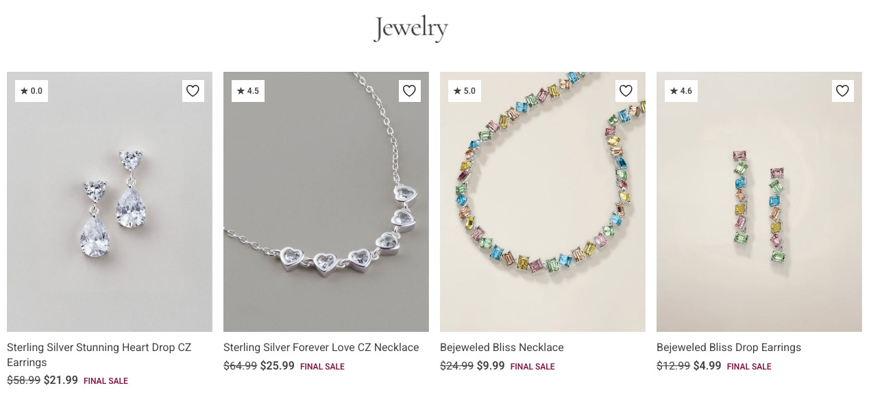   Avon Flash Sale & Closeout Jewelry Sale  