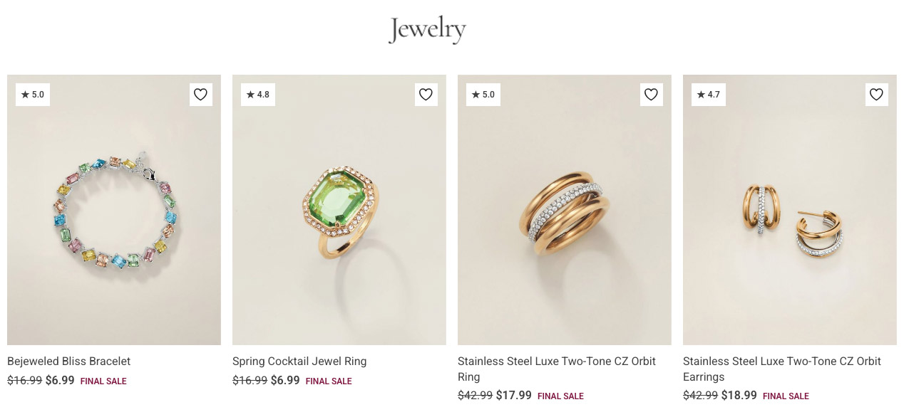   Avon Flash Sale & Closeout Jewelry Sale  