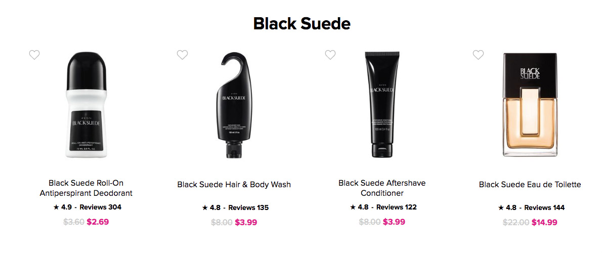Avon for Men | Avon Black Suede Body Wash Deodorant Eau de Toilette Aftershave 