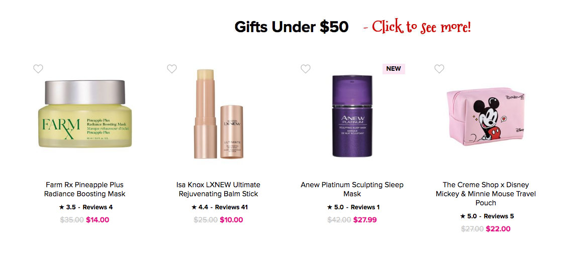 Avon Christmas Holiday Gift Guide - Skin Care 