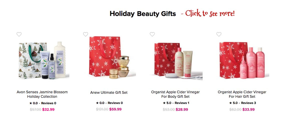 Avon Christmas Holiday Sale | Avon Holiday Gift Guide