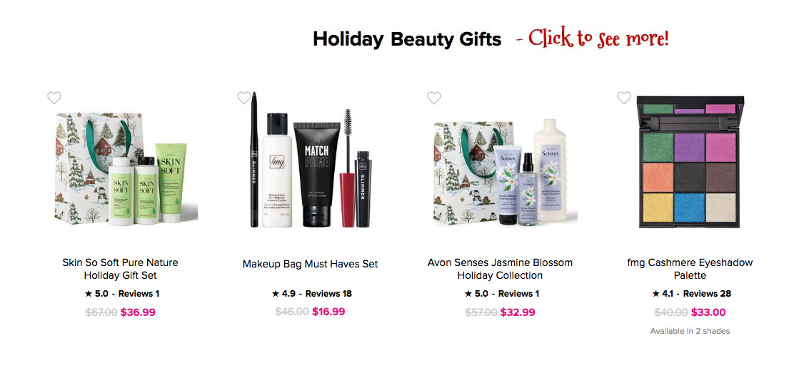 Avon Christmas Holiday Sale | Avon Holiday Gift Guide