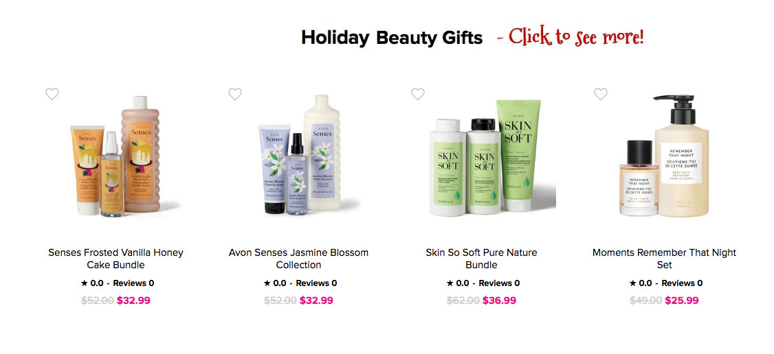 Avon Christmas Holiday Sale | Avon Holiday Gift Guide