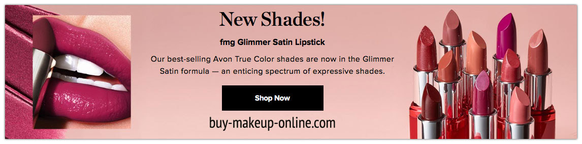 Avon Makeup | Order Avon Makeup Online | FMG Glimmer Satin Lipstick New Shades 