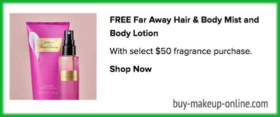 Avon Special Offers | FREE Far Away Hair & Body Mist and Body Lotion 