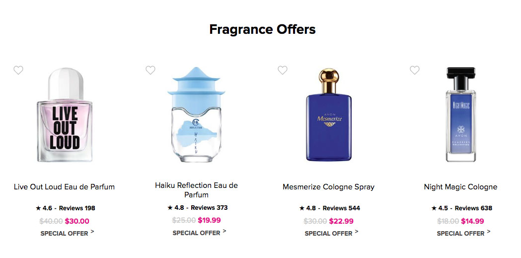 Avon Sale & Special Offers - Avon Fragrance 