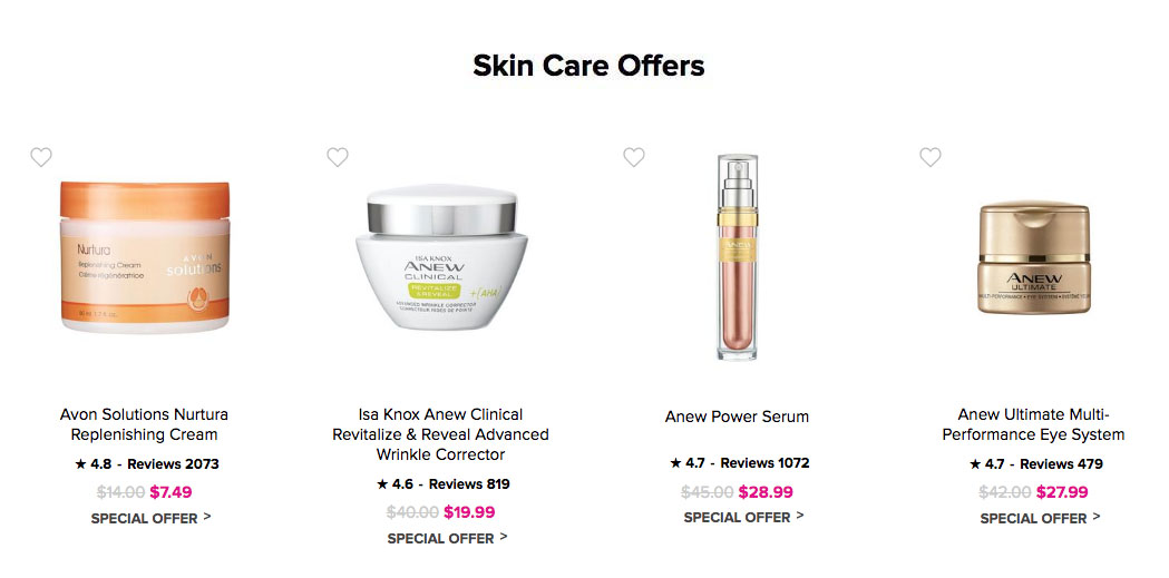 Avon Sale Special Offers & Best Avon Deals 