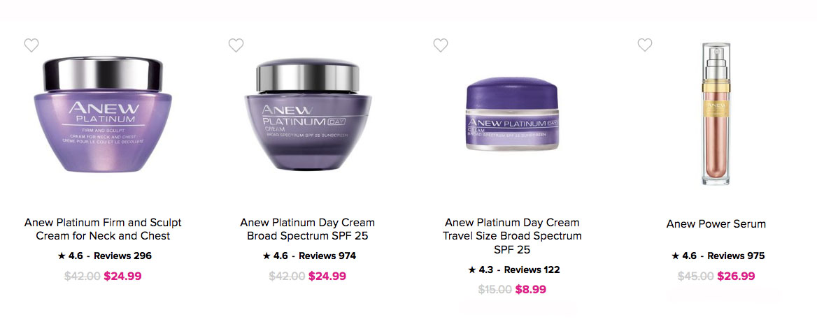 Avon Skin Care | Avon Anew Platinum Skin Care