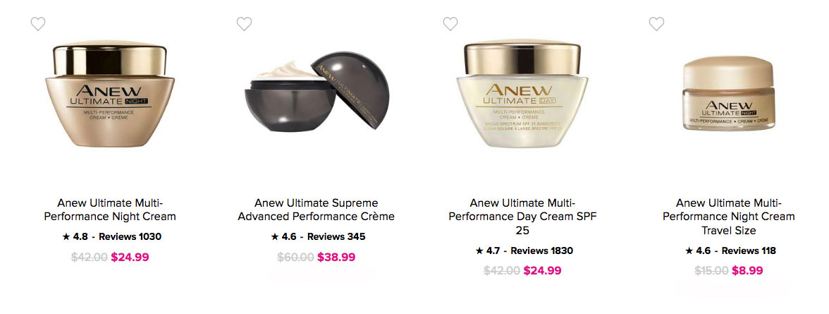 Avon Skin Care | Avon Anew Ultimate Skin Care Products 