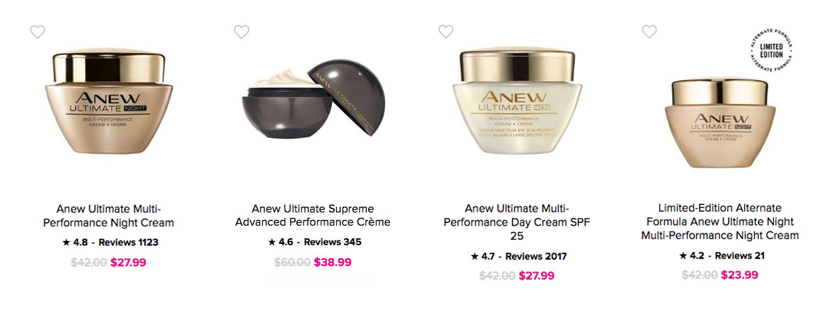 Avon Skin Care | Avon Anew Ultimate Skin Care Products 