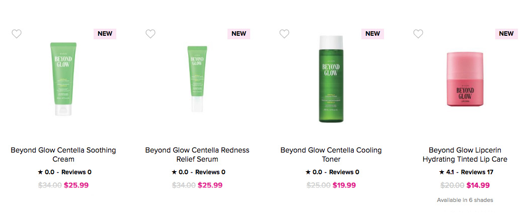 Avon Skin Care Beyond Glow Centella 