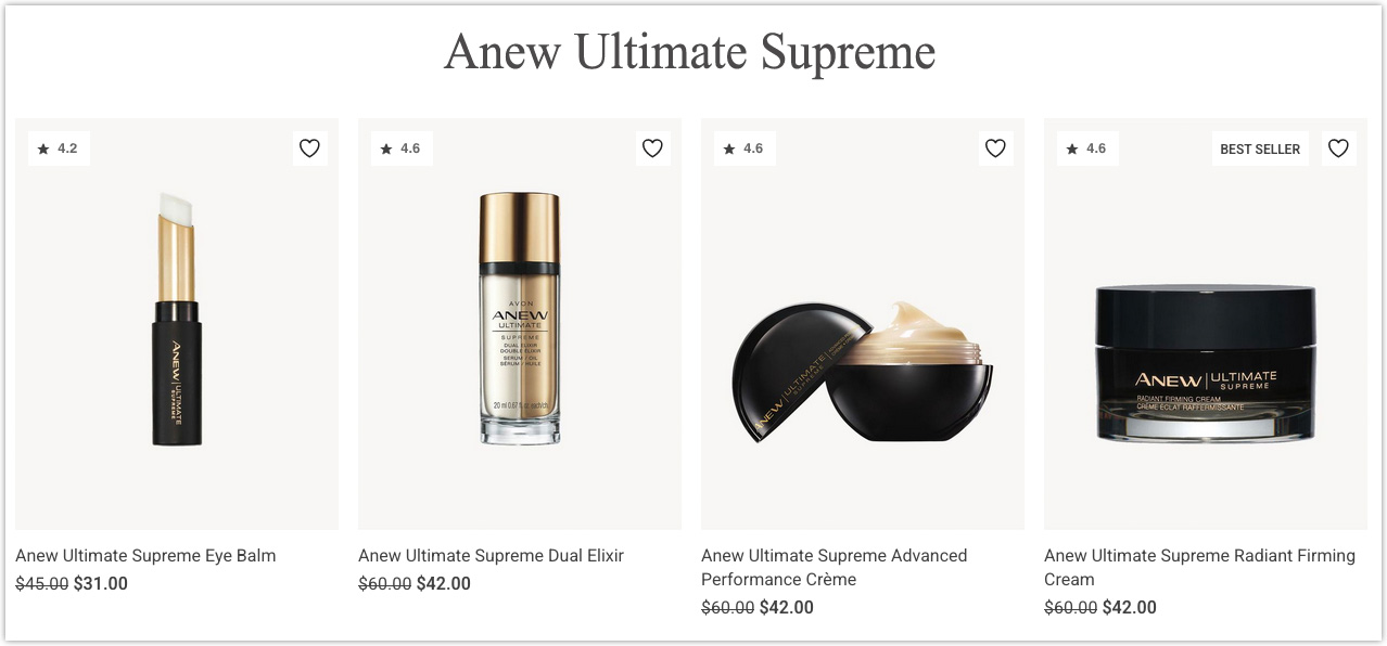 Avon Anew Ultimate Supreme Skin Care Helps Fine Lines & Wrinkles 