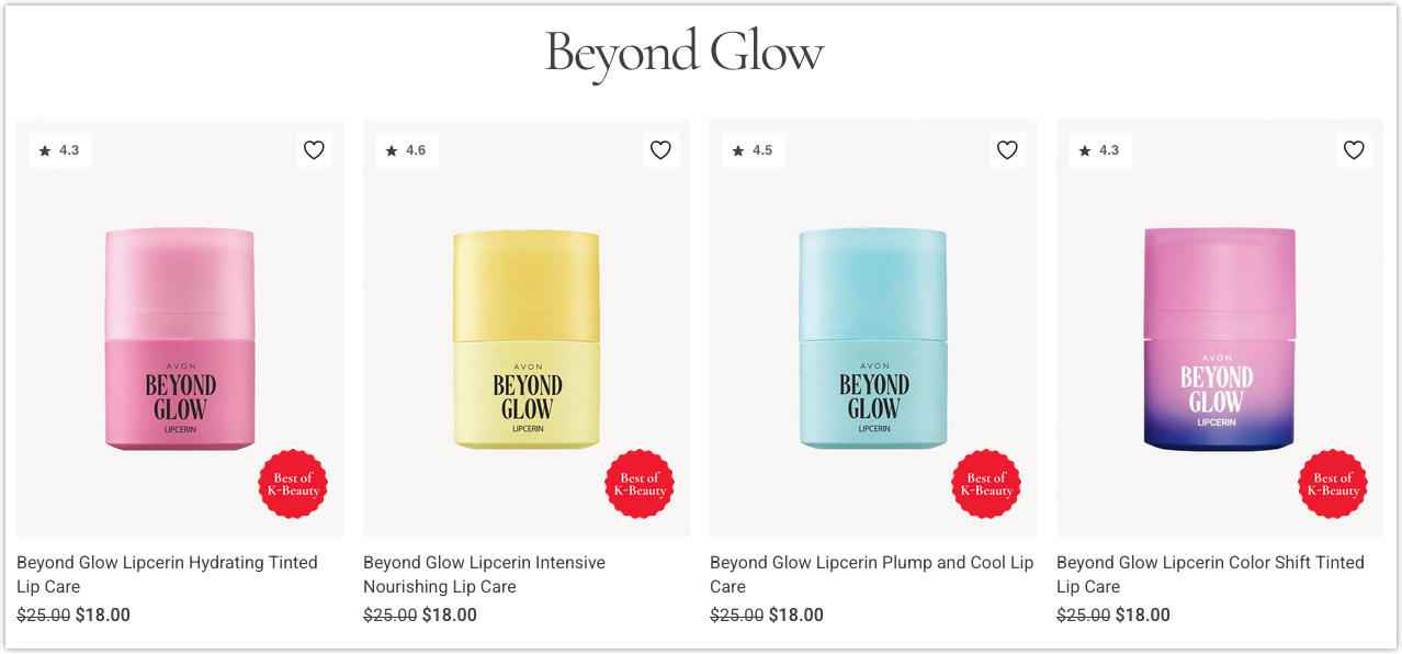 Avon Skin Care Beyond Glow Lipcerin 