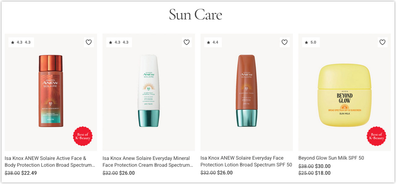 Buy Avon Sun Care Anew Solaire & Beyond Glow Sun Protection Lotion 