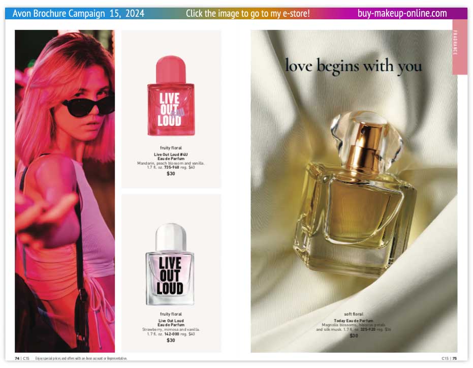 Avon Book Campaign 15 Catalog Online | Avon Live Out Loud Today 