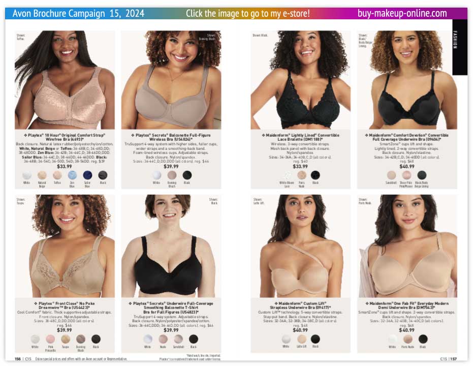 view Avon Catalog Campaign 15 Online | Avon Fashion Intimates 