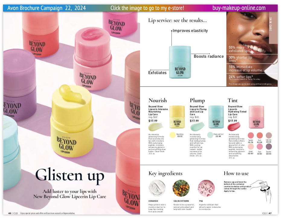 view Avon Campaign 22 Catalogs Online | Avon Beyond Glow 