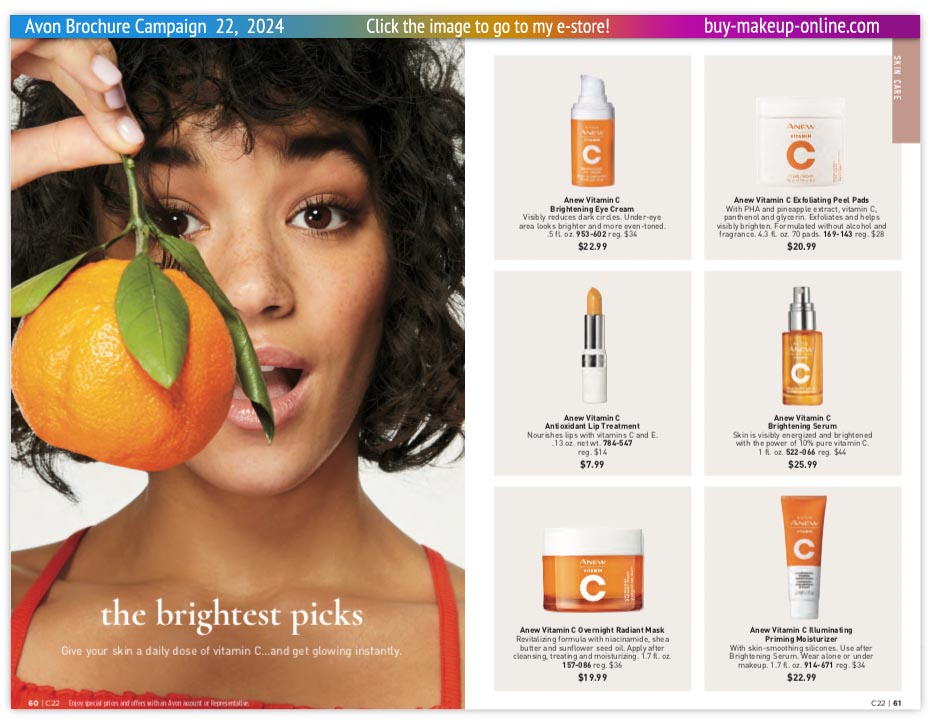 New Avon Campaign 22 book Online | Avon Anew Vitamin C 