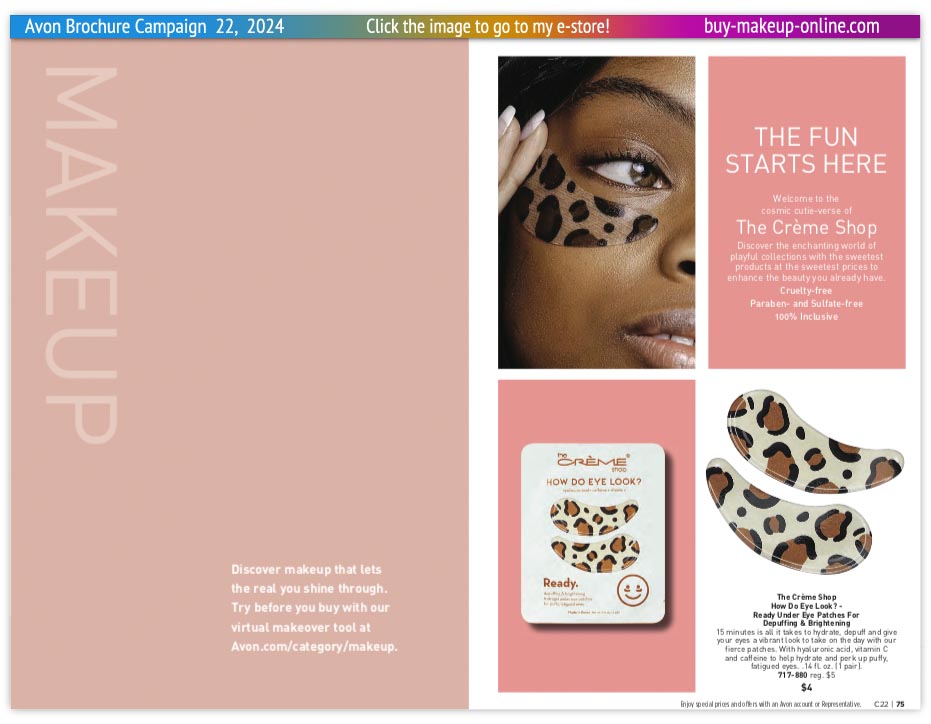 Avon Book Campaign 22 Catalog Online | Avon The Creme Shop 