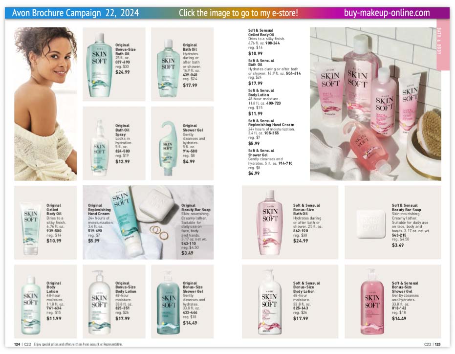 view Avon Catalog Campaign 22 Online | Avon Skin So Soft Original Soft And Sensual Beauty Bar 