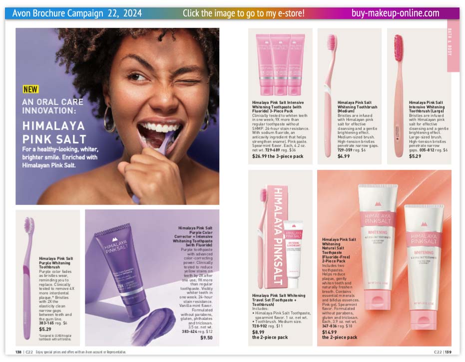 view Avon Catalog Campaign 22 Online | Avon Himalaya Pink Salt Oral Care 