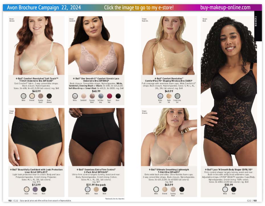 view Avon Catalog Campaign 22 Online | Avon Fashion Intimates 