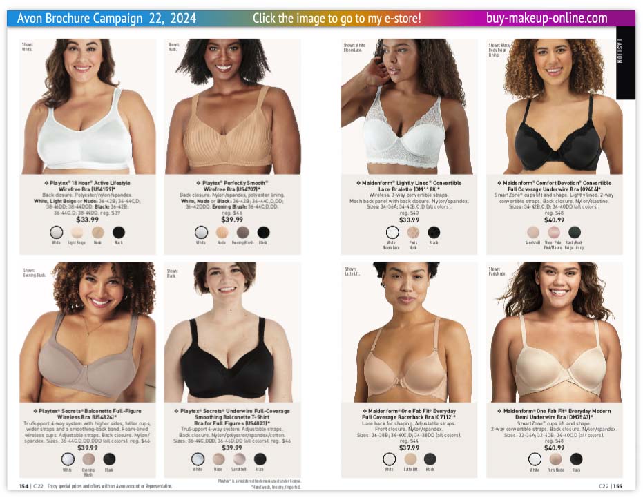 view Avon Catalog Campaign 22 Online | Avon Fashion Intimates 