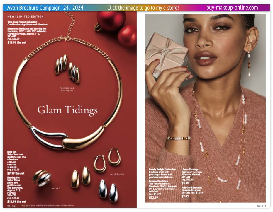 Current Avon Brochure Avon Brochure Campaign 24 Online | Avon Jewelry Two Tone Fusion Collection 