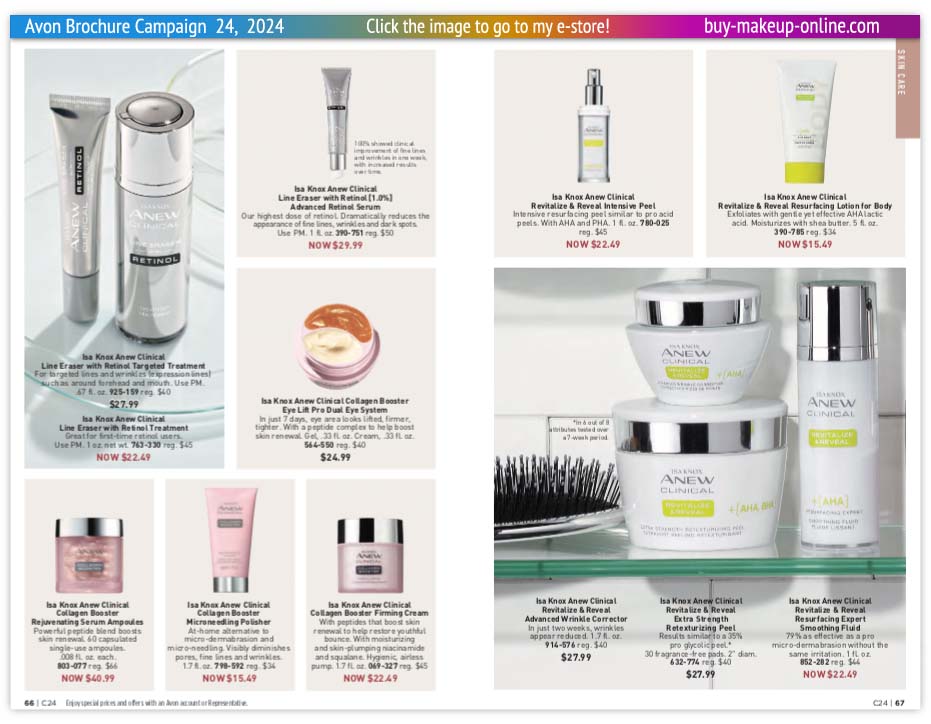 New Avon Campaign 24 book Online | Avon Anew Clinical Revitalize Eye Lift Pro Retinol Treatment Collagen Booster 