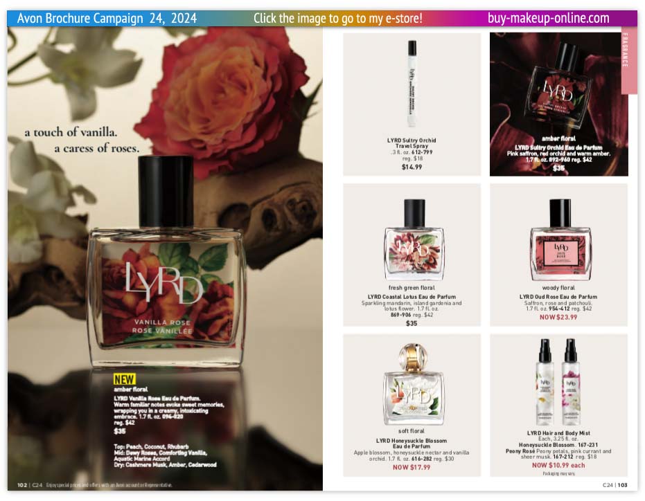 view Avon Catalog Campaign 24 Online | Avon Fragrance Lyrd 