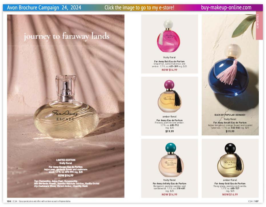 view Avon Catalog Campaign 24 Online | Avon Fragrance Far Away 